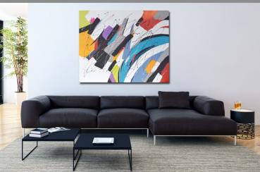 Großes moderne Malerei Wohnzimmer - Abstrakt 2029